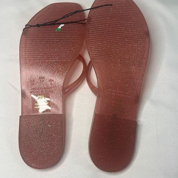 Steve Madden Women’s Pike Pink Glitter Jelly Flat Slide Sandals Size 8 - Picture 3 of 6